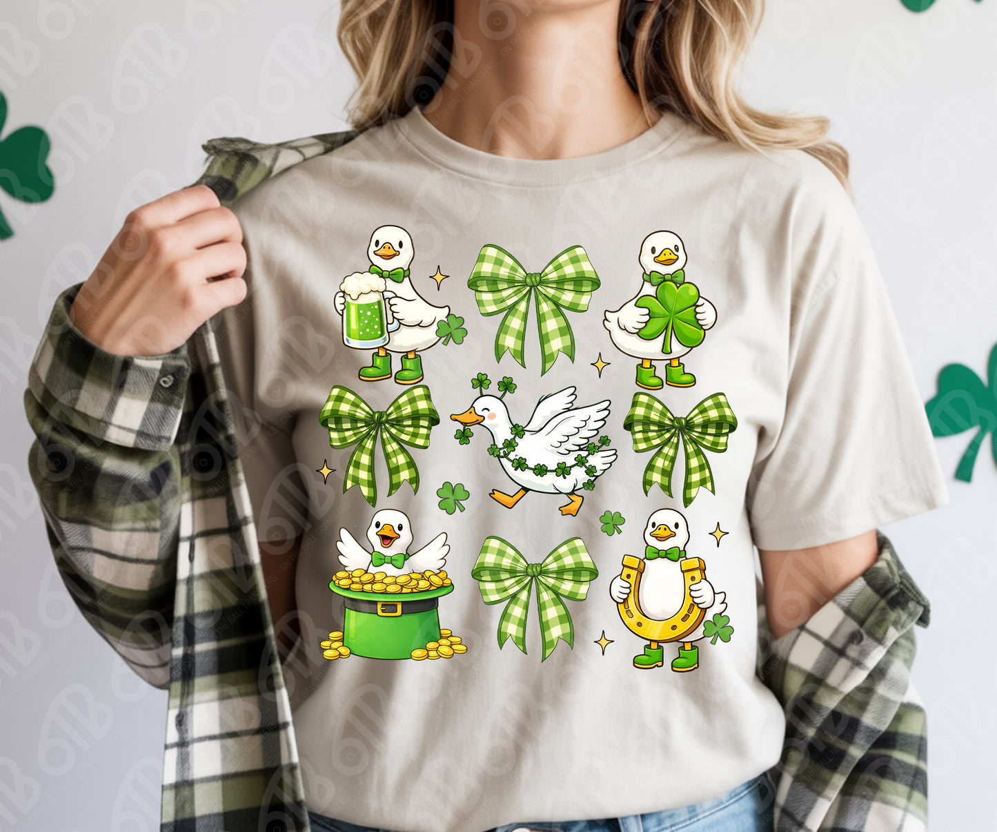 St. patrick's Coquette Goose DTF Transfer