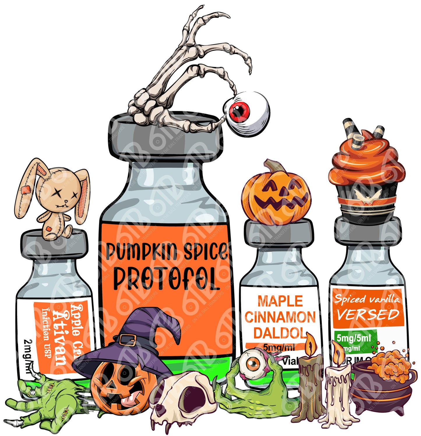 Halloween Medicine DTF Transfer