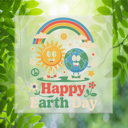 Happy Earth Day DTF Transfer