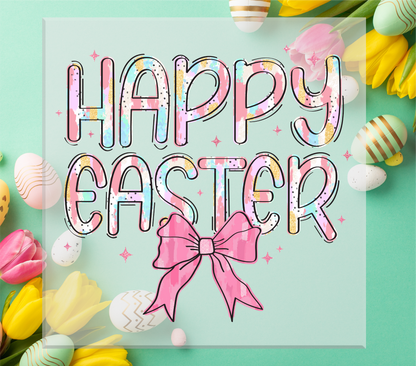 Happy Easter Brushstrokes DTF Transfer