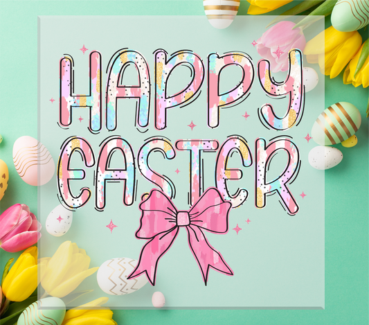 Happy Easter Brushstrokes DTF Transfer