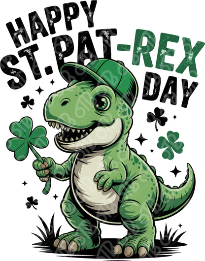 Happy St. Pat-Rex Day DTF Transfer