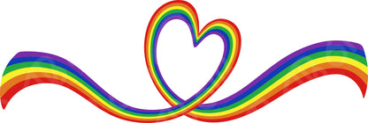 Rainbow Heart DTF Transfer