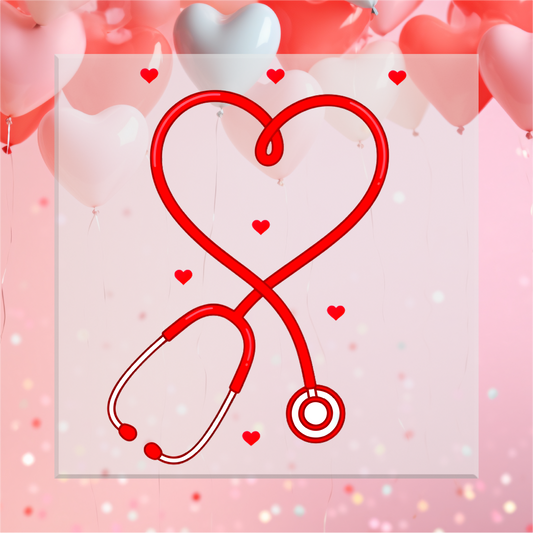 Heart Stethoscope DTF Transfer
