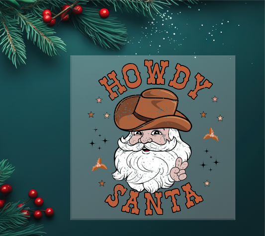 Howdy Santa DTF Transfer