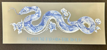 Porcelain Snake Sublimation Transfer