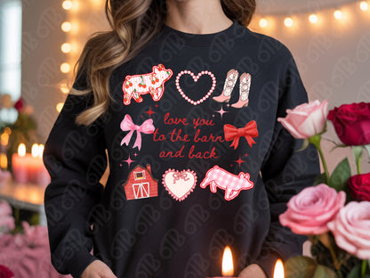 Love you to the barn and back DTF Transfer