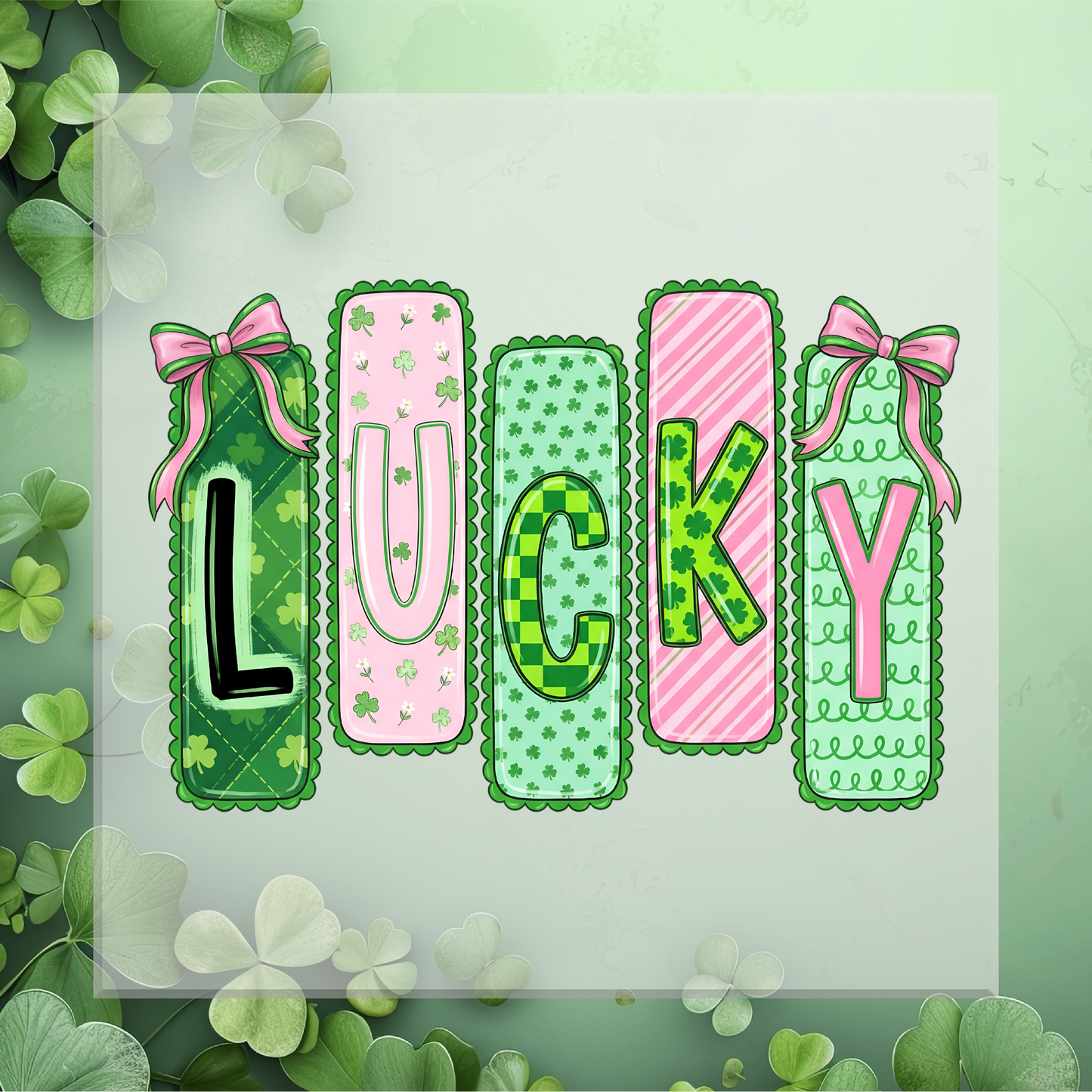 Preppy Lucky Bow DTF Transfer