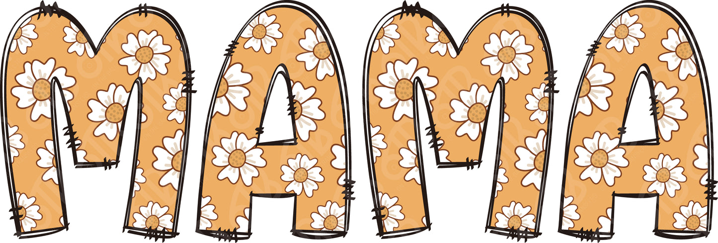 Mama Sunflower Print DTF Transfer