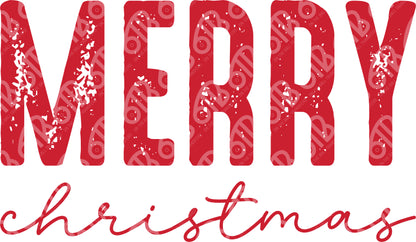 Merry Christmas DTF Transfer
