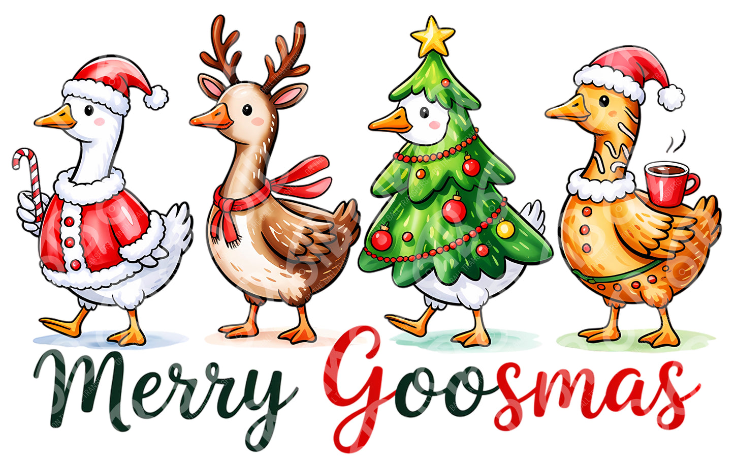 Merry Goosmas DTF Transfer