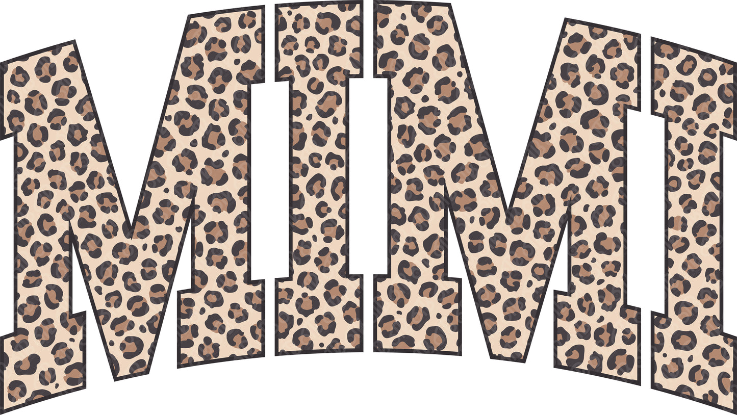 Mimi Leopard Print DTF Transfer