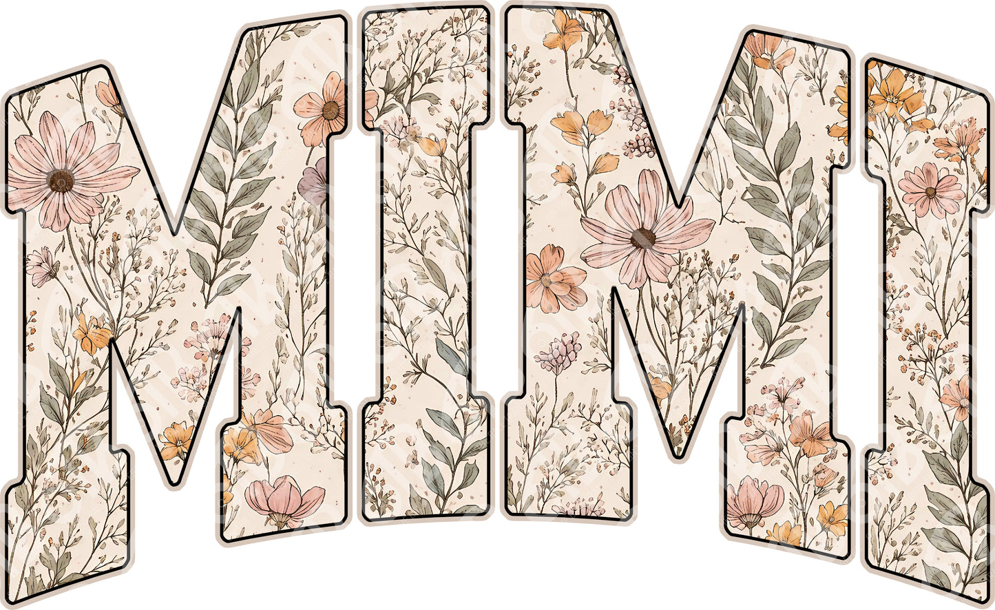 Mimi Floral Print DTF Transfer