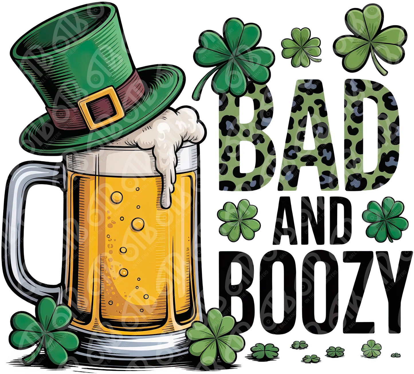 Bad and Boozy DTF Transfer