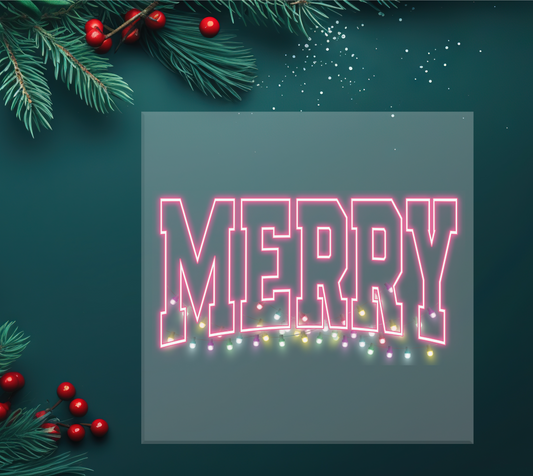 Merry Neon DTF Transfer