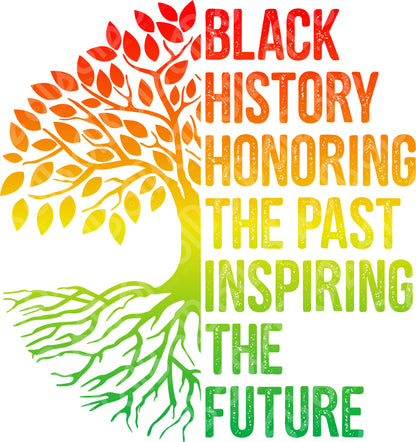 Black History Tree DTF Transfer