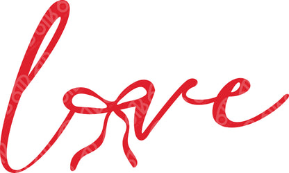 Script Love (Front and Sleeves) DTF Transfer