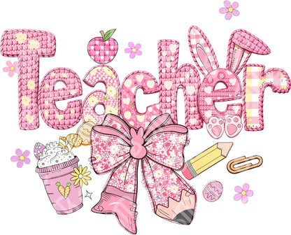 Easter Teacher DTF Transfer