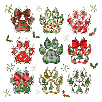 Christmas Paws DTF Transfer