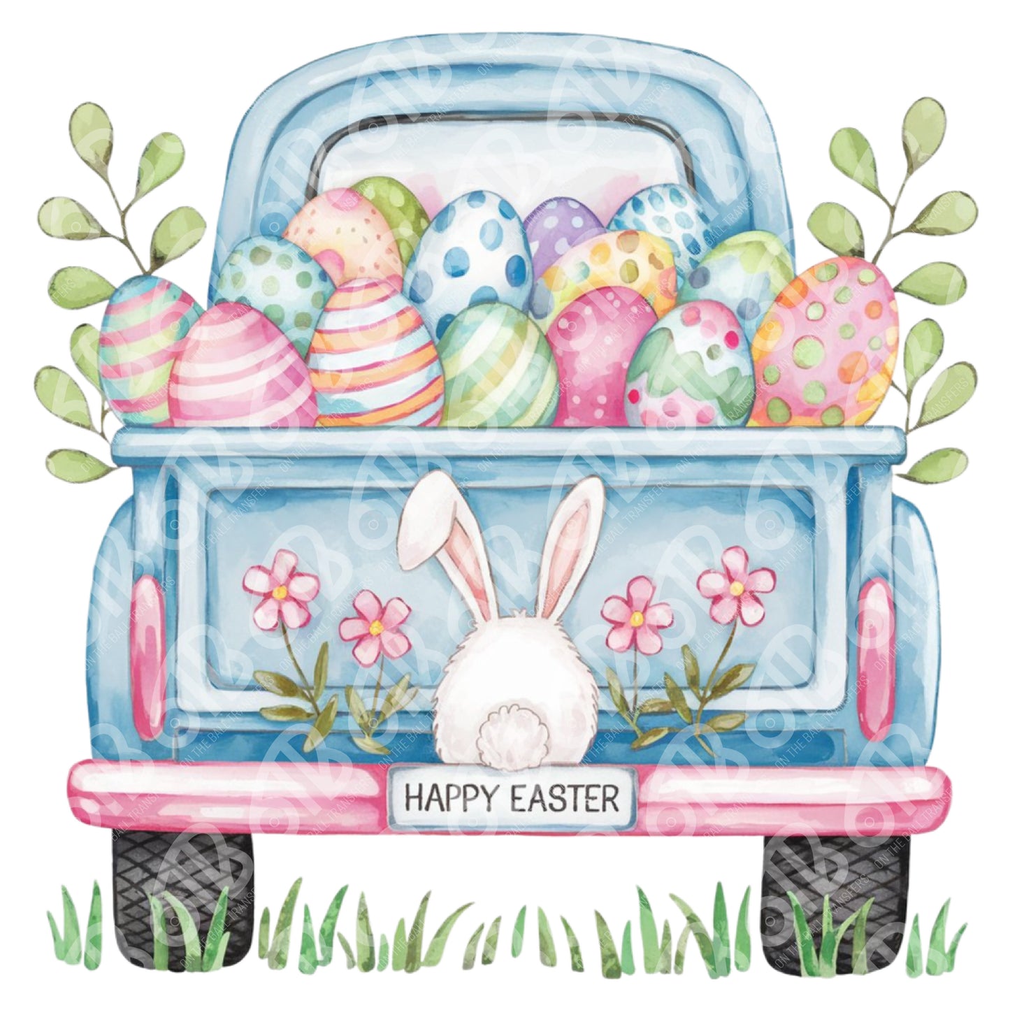 Easter Truck DTF Transfers