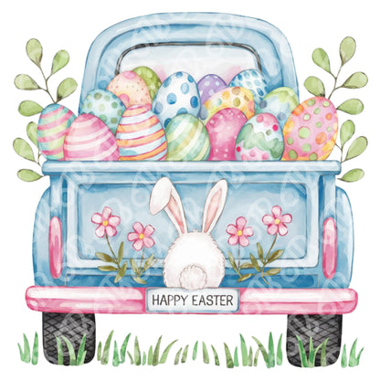 Easter Truck DTF Transfers