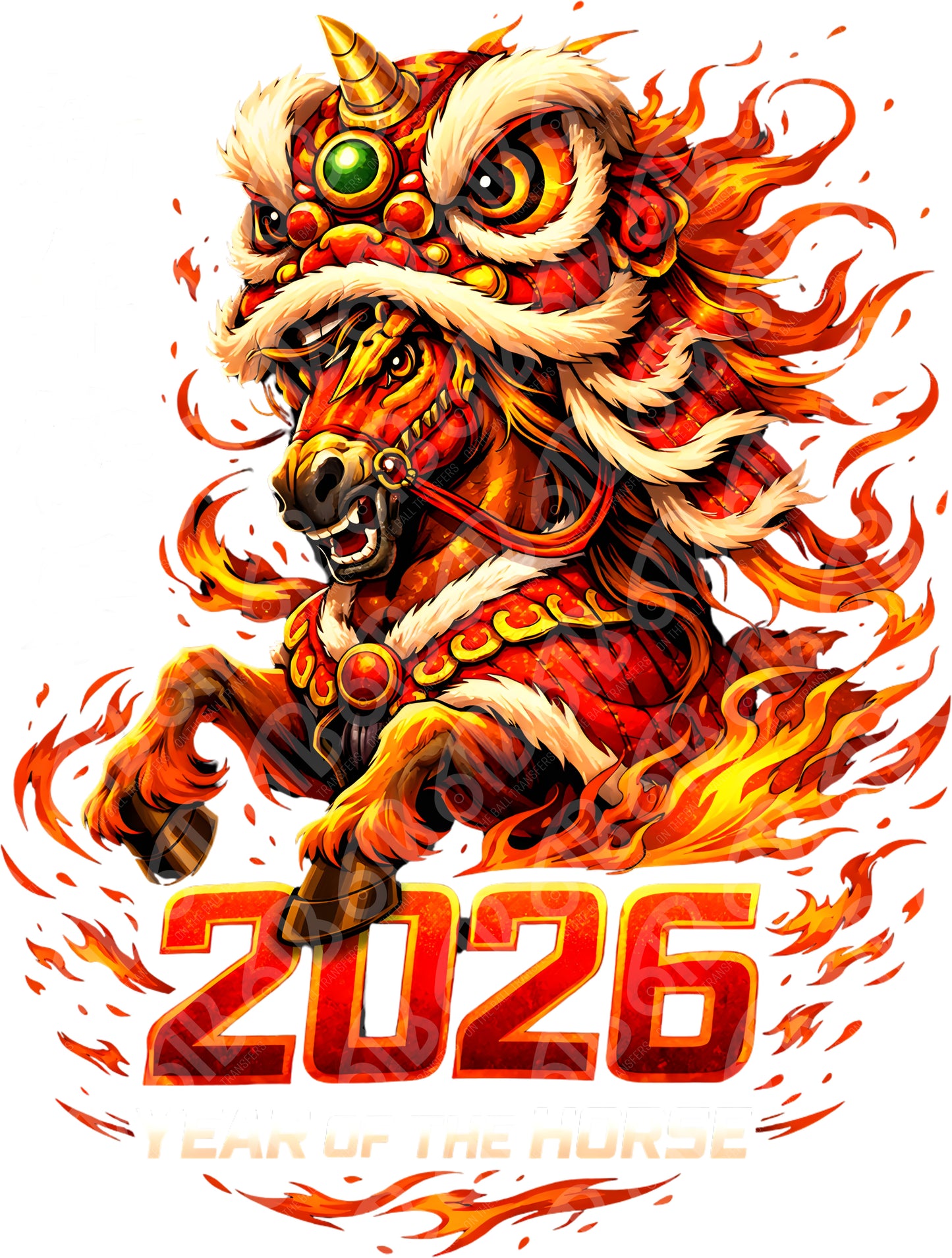 Lunar New Year 2026 DTF Transfer