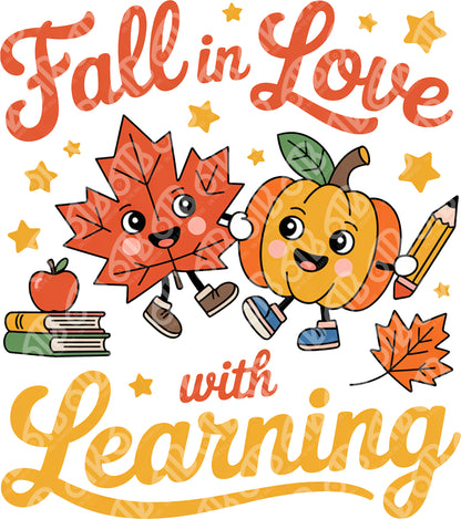 Fall In Love With Learning DTF Transfer