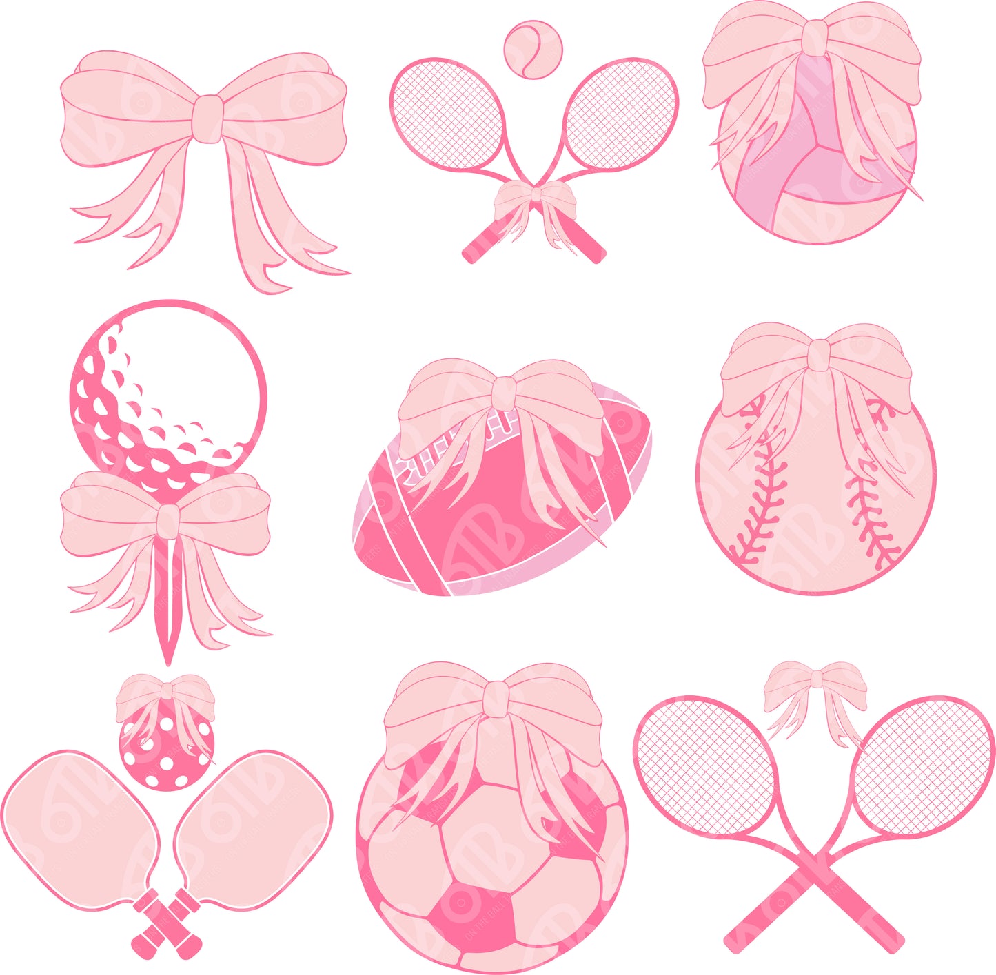 Pink Sports Coquette DTF Transfer