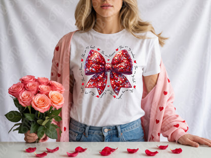 Faux Sequins Bow DTF Transfer