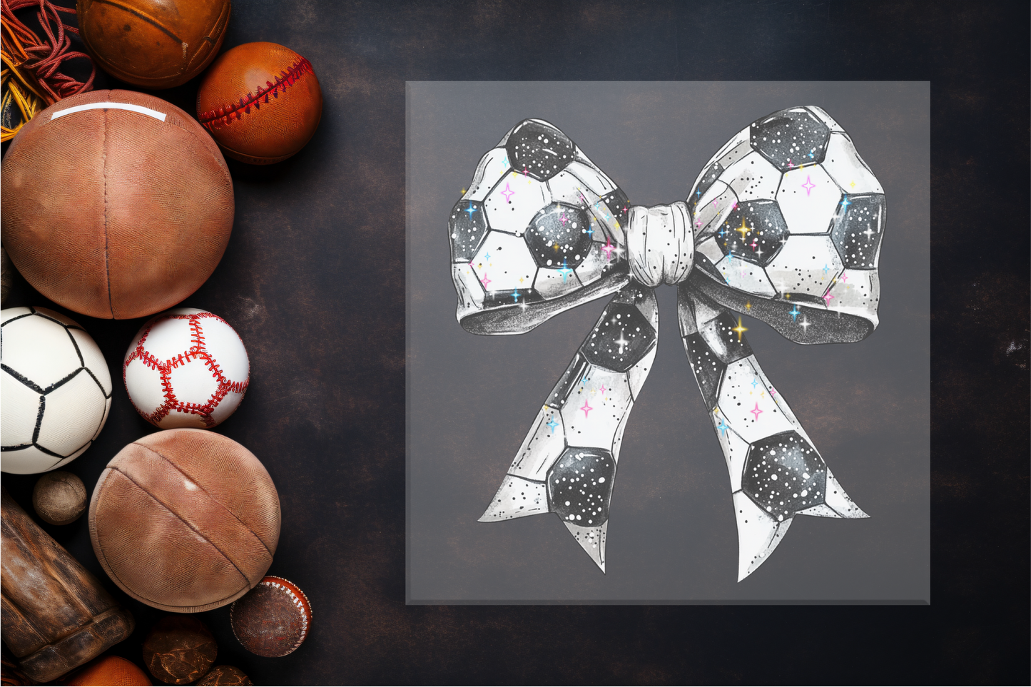 Soccer Bow Sublimation Transfer