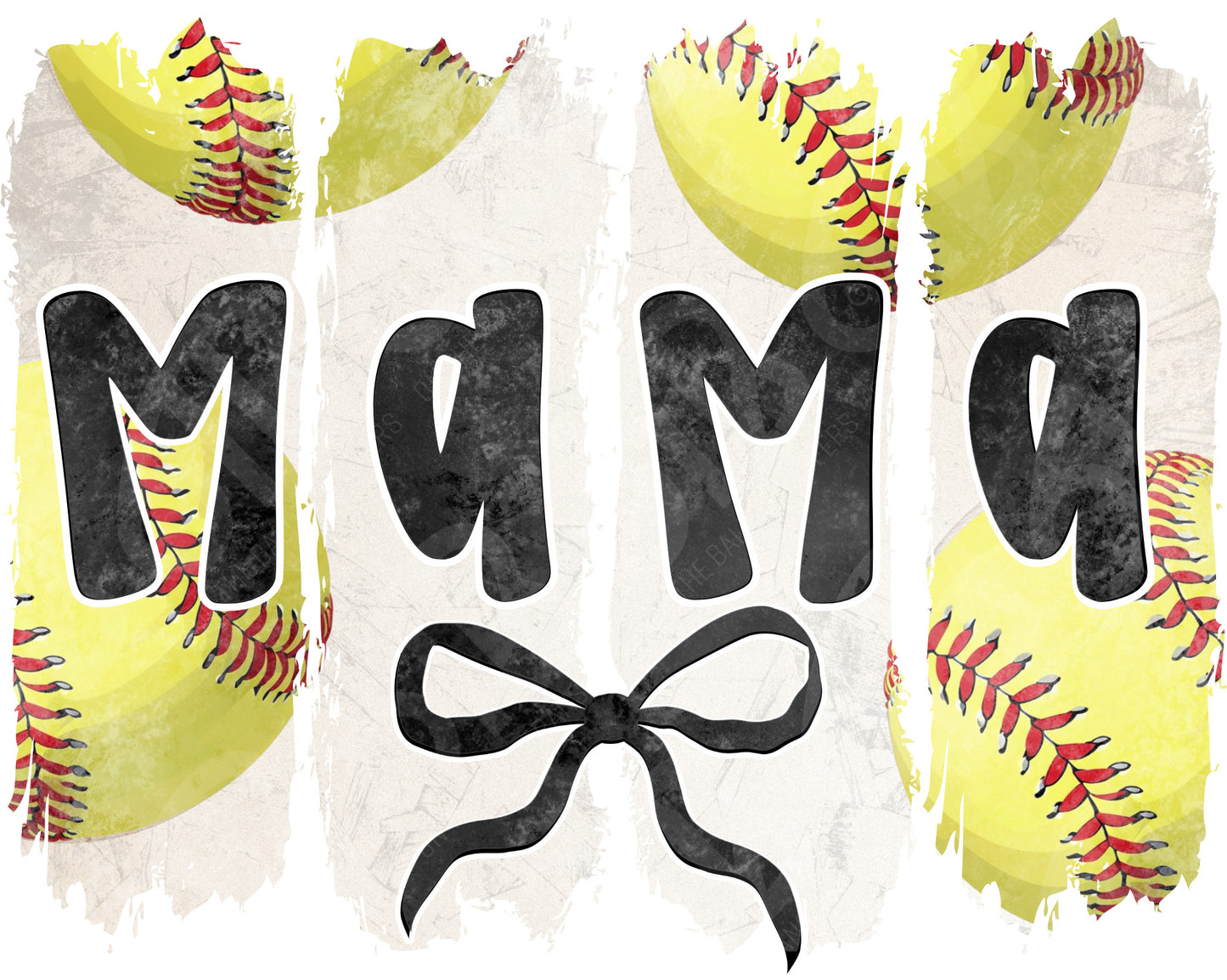 Softball Mama Brushstroke DTF Transfer