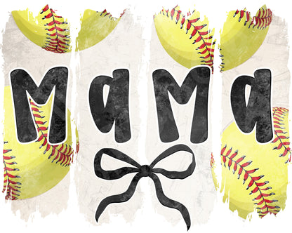 Softball Mama Brushstroke DTF Transfer