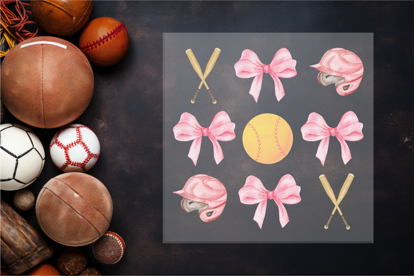 Softball Coquette Sublimation Transfer