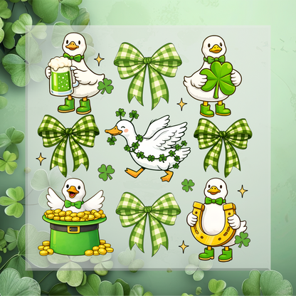 St. patrick's Coquette Goose DTF Transfer