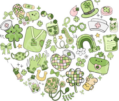 St. Patrick's Medical Heart DTF Transfer