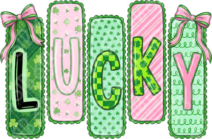 Preppy Lucky Bow DTF Transfer