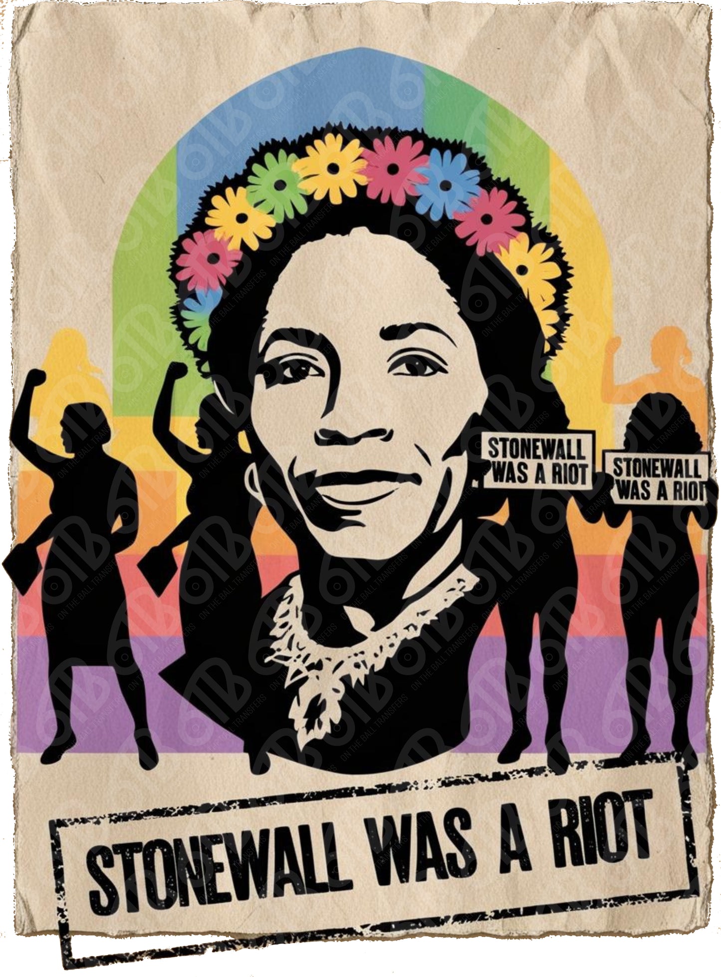 Stonewall Was a Riot Poster Style DTF Transfer