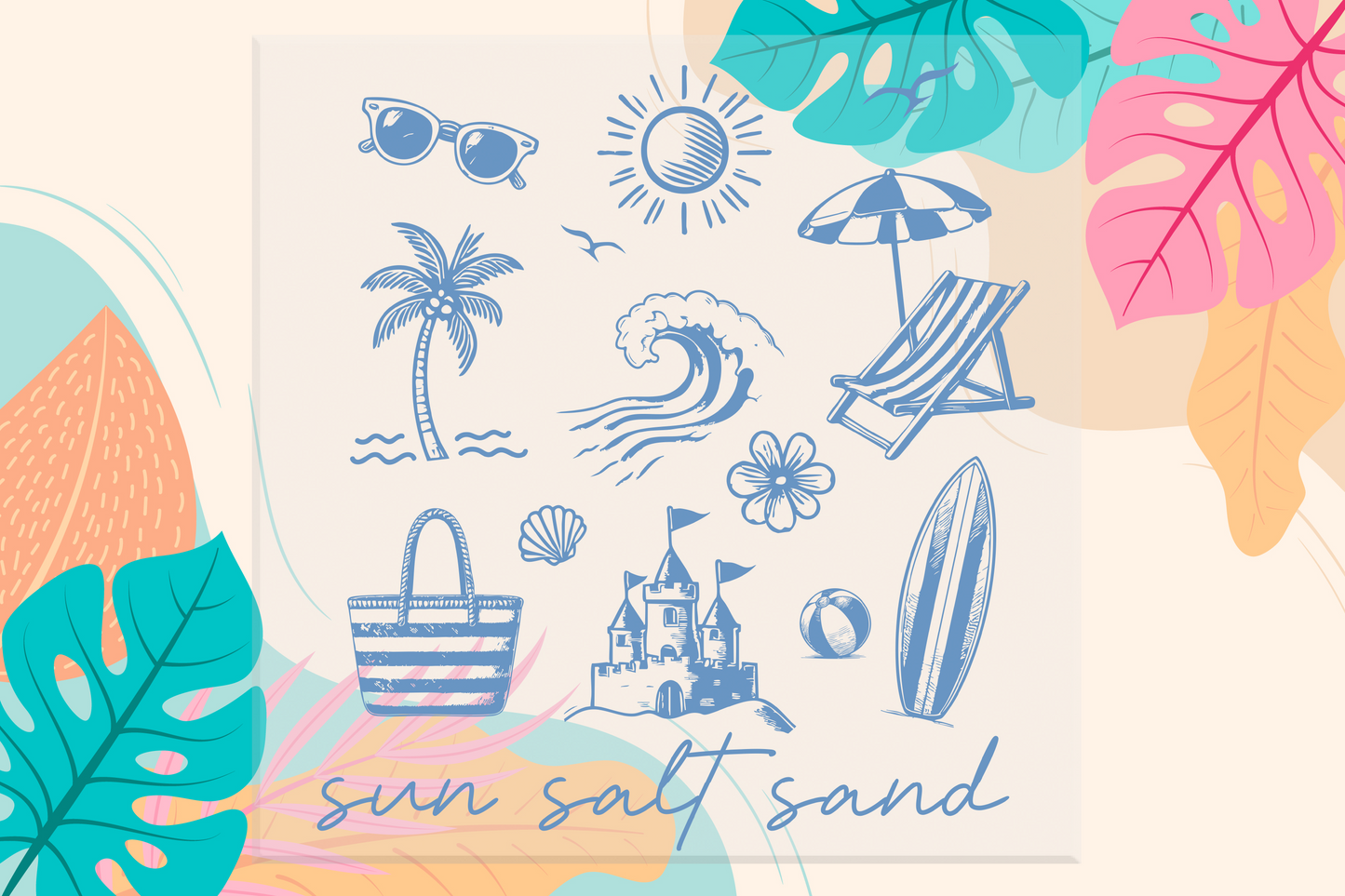 Sun Salt Sand DTF Transfer