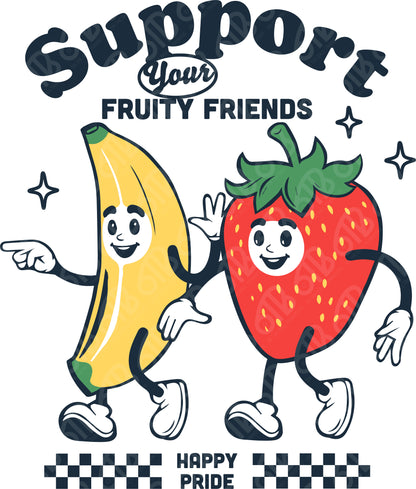 Support Your Fruity Friends DTF Transfer