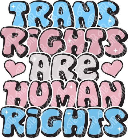Trans Rights are Human Rights DTF Transfer