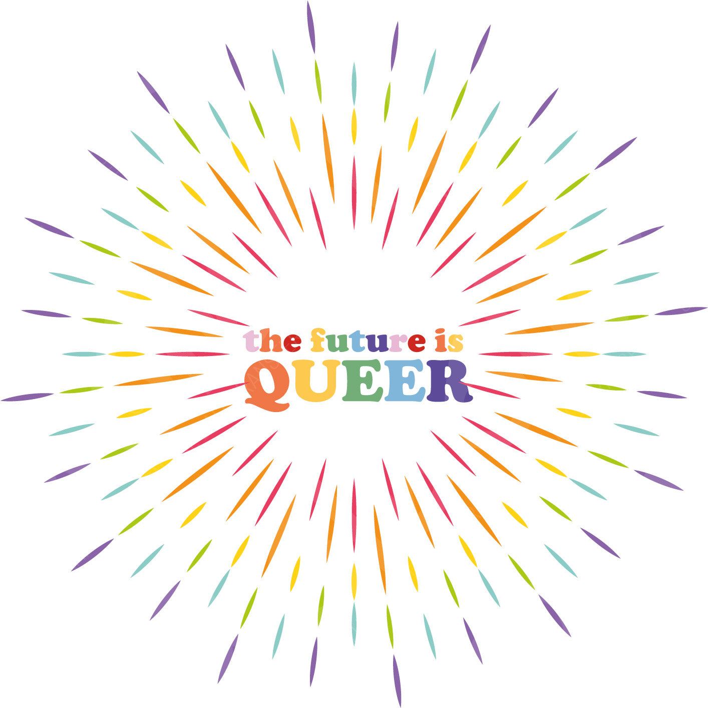 The Future is Queer DTF Transfer