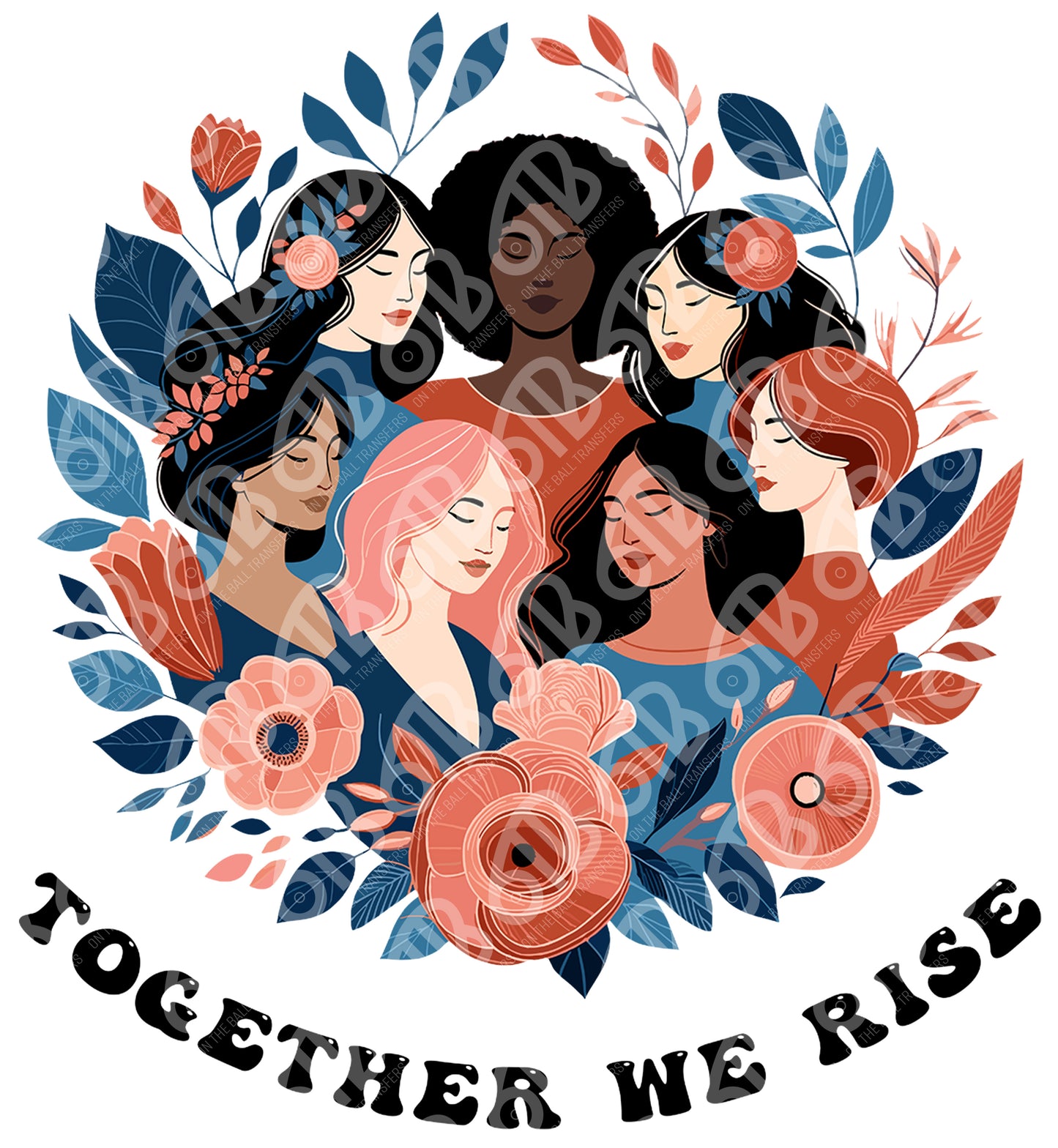 Together We Rise Sublimation Transfer