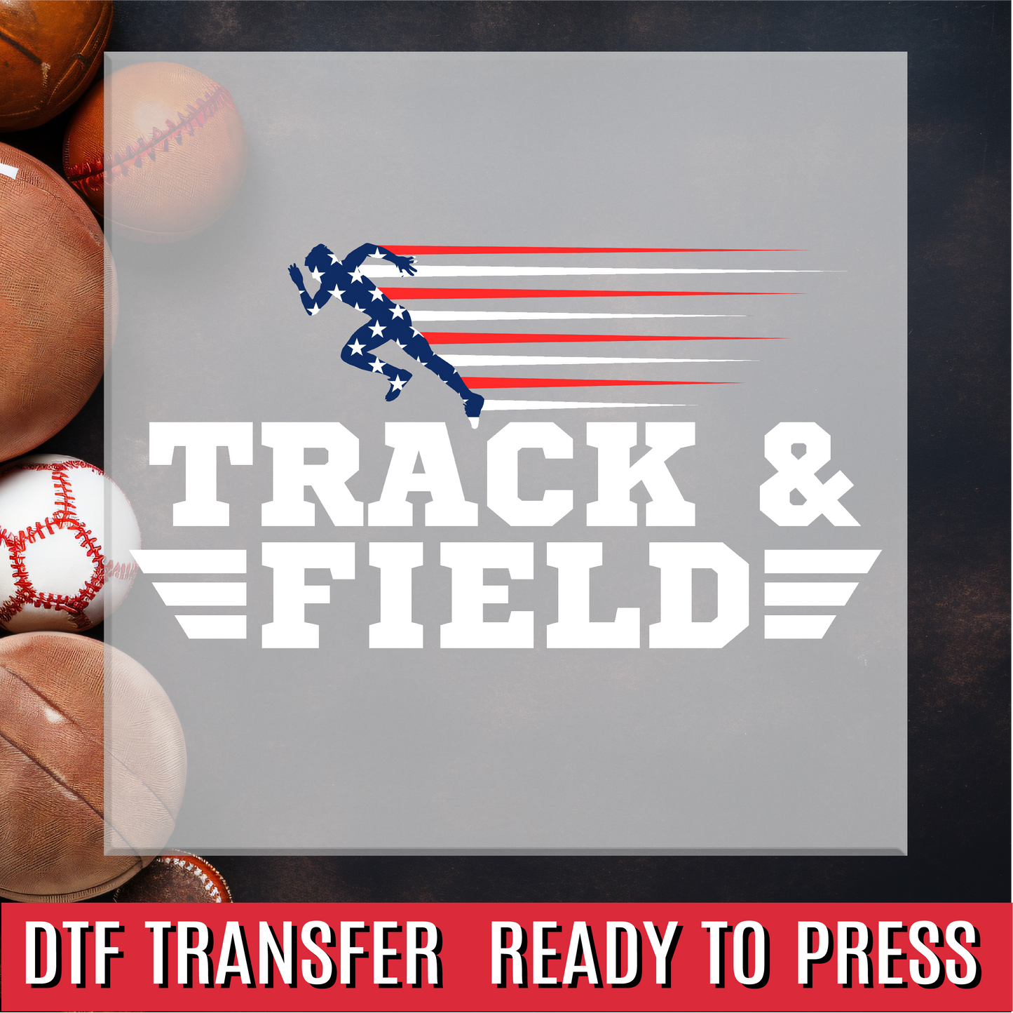 Track and Field DTF Transfer