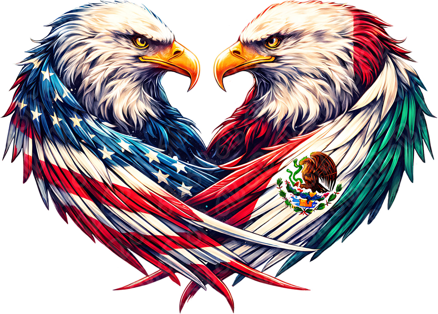 USA Mexico Eagles DTF Transfer