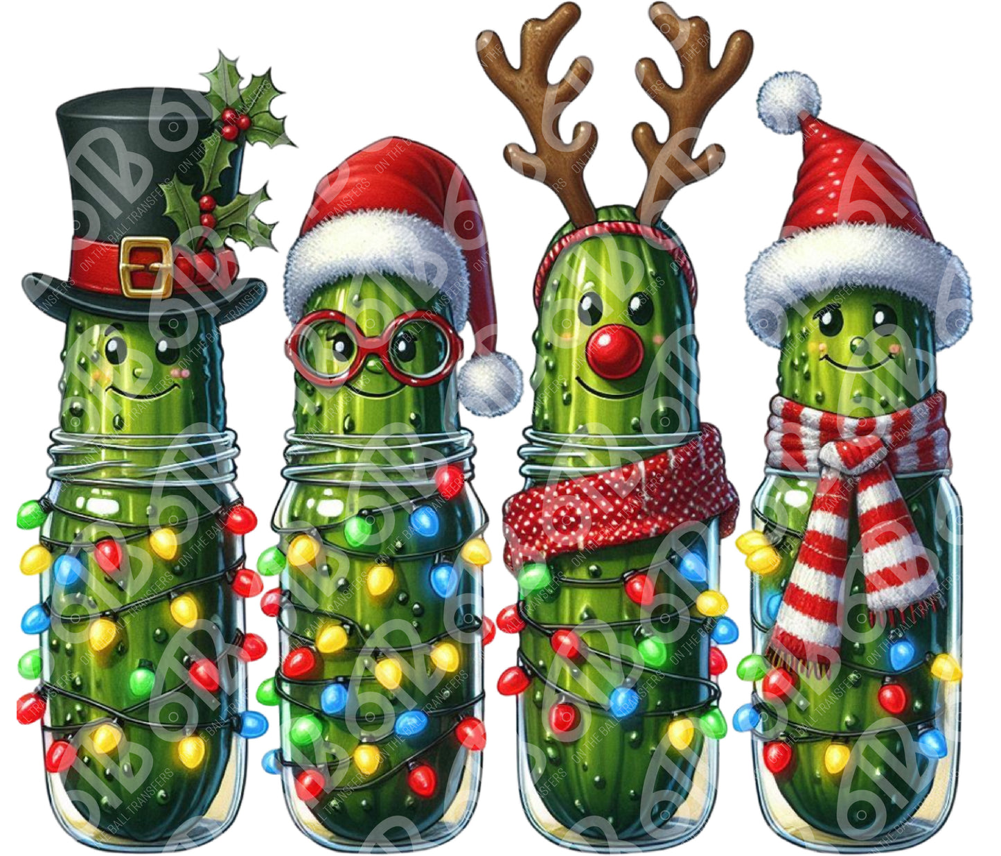 Christmas Pickle DTF Transfer
