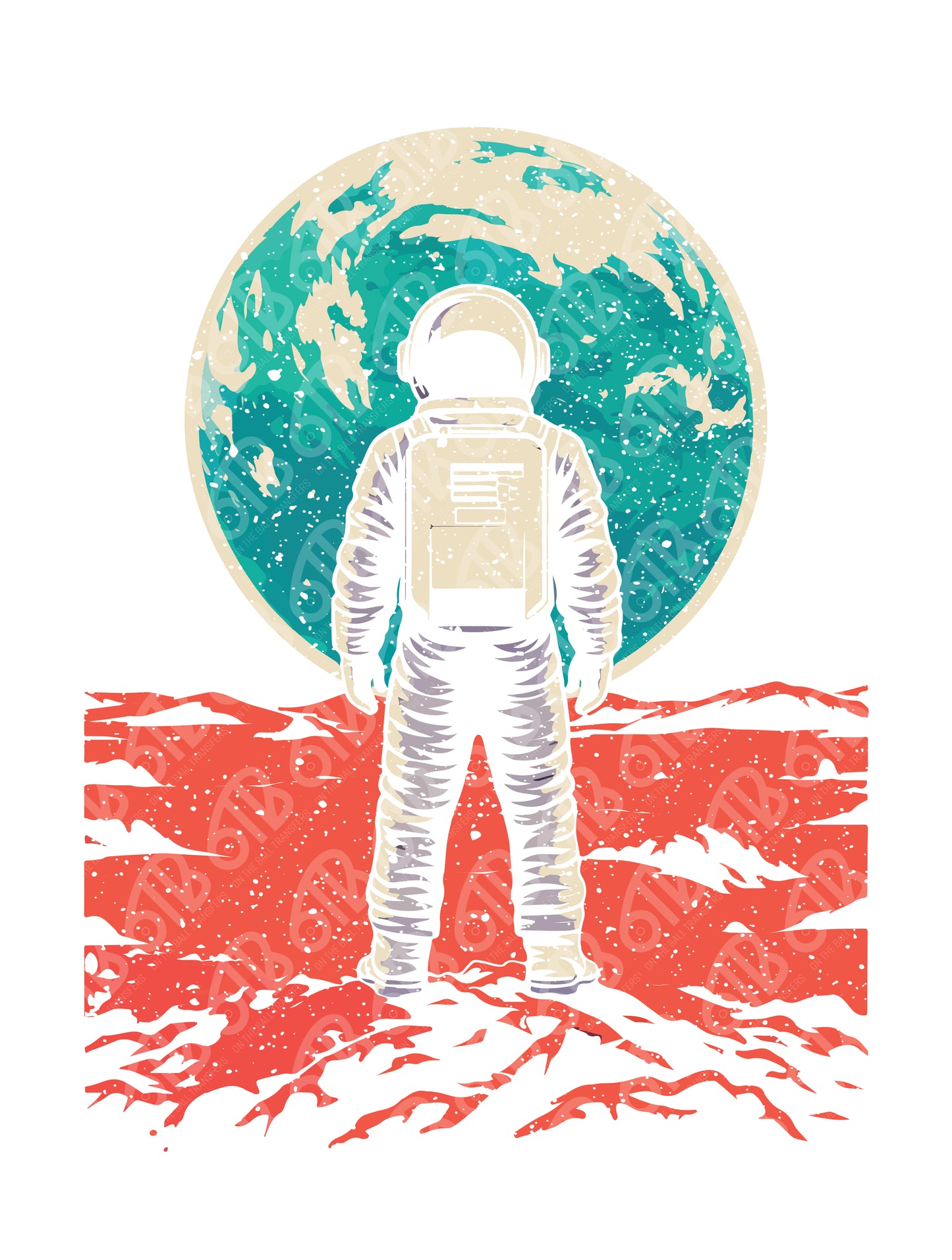 Mars is cool but Earth is home DTF Transfer