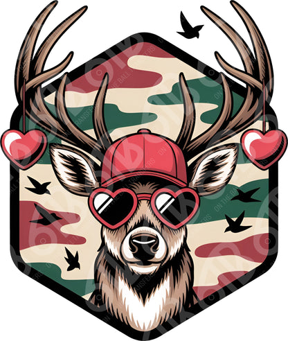Valentine's Day Buck DTF Transfer
