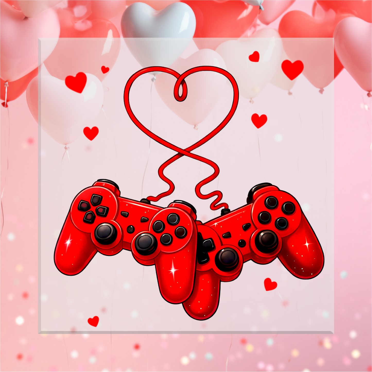 Valentine's Gamer DTF Transfer