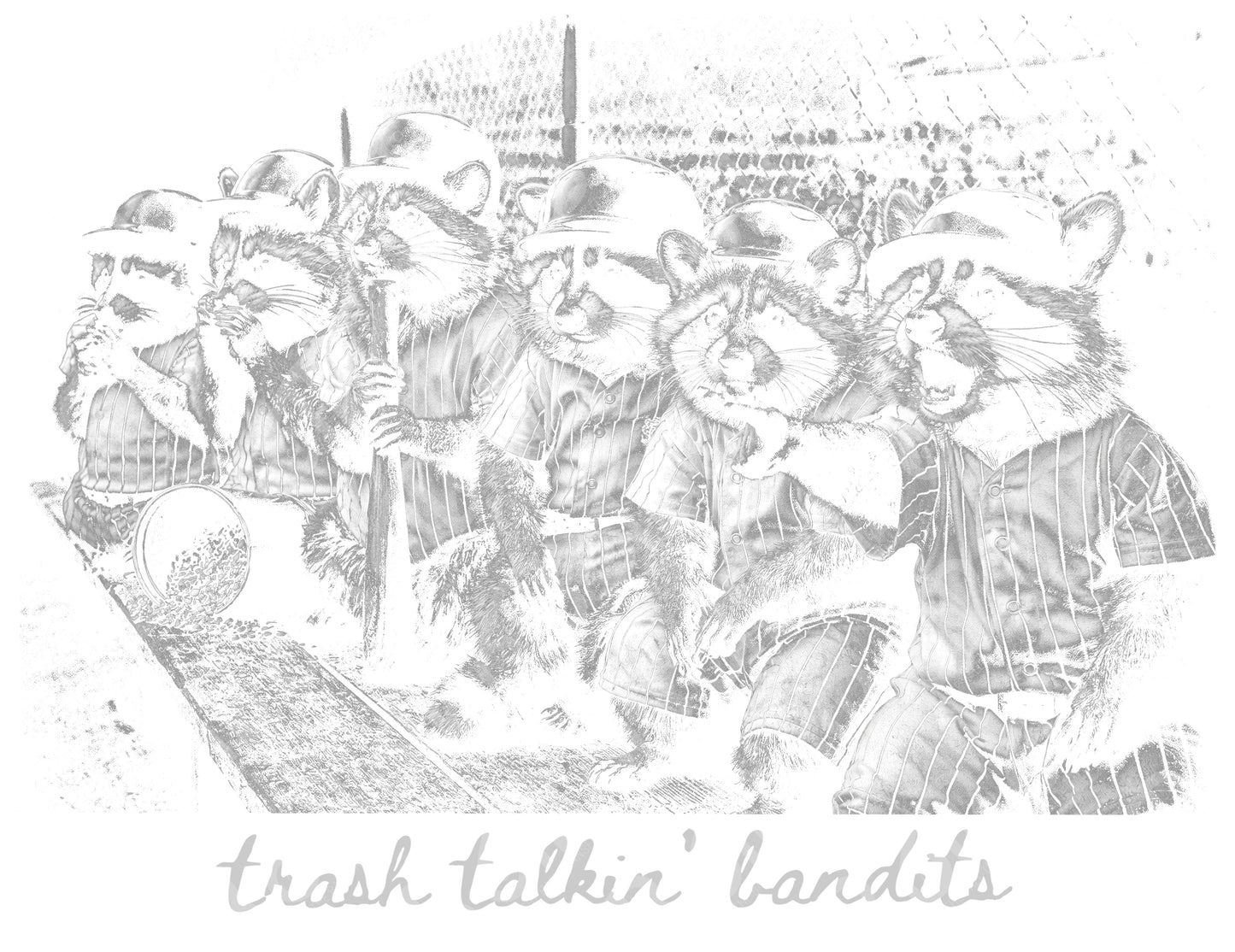 Trash Talkin' Bandits DTF Transfer