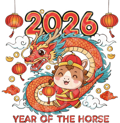 Lunar New Year Cartoon DTF Transfer